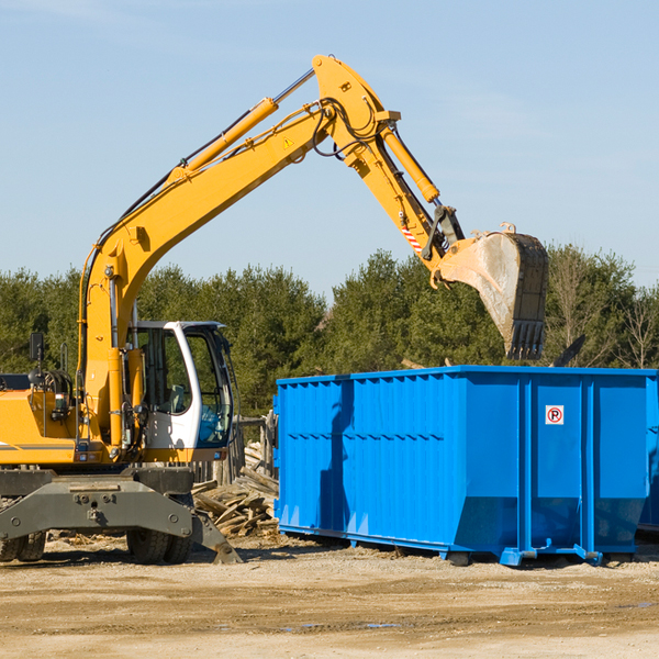 what size residential dumpster rentals are available in Freeburg MO